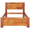 vidaXL Cadre de lit Bois d'acacia massif 100x200 cm