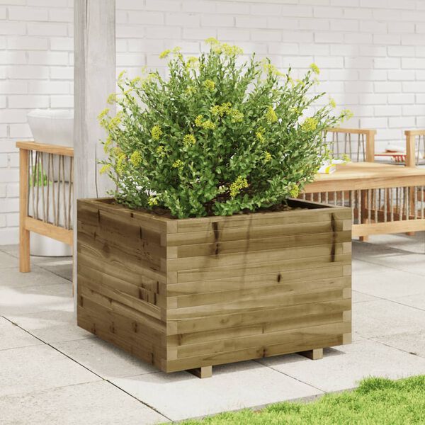 vidaXL Jardini&egrave;re 70x70x49,5 cm bois de pin impr&eacute;gn&eacute;