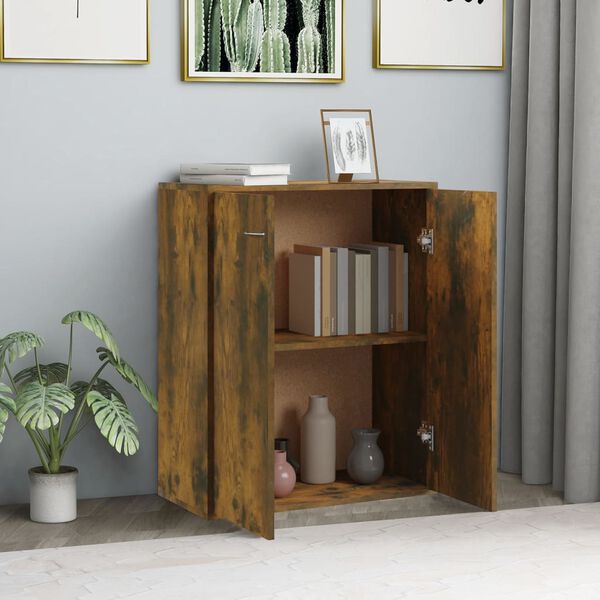 vidaXL Buffet Chêne fumé 60x30x75 cm Bois d'ingénierie