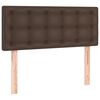 vidaXL T&ecirc;te de lit &agrave; LED Marron 80x5x78/88 cm Similicuir