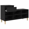 vidaXL Cabinet &agrave; chaussures avec tiroir Ch&ecirc;ne noir 102 x 36 x 60 cm