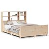 vidaXL Lit biblioth&egrave;que sans matelas 120x190 cm bois massif