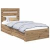 vidaXL Cadre de lit Ch&ecirc;ne artisanal 90 x 200 cm Bois d'ing&eacute;nierie