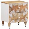 vidaXL Table de chevet 40x33,5x46 cm bois de manguier solide