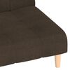 vidaXL Canap&eacute;-lit &agrave; 2 places Marron fonc&eacute; Tissu