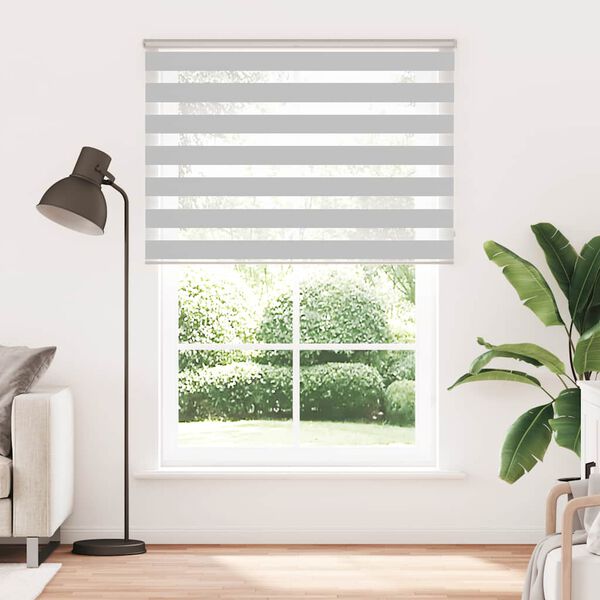 vidaXL Store z&egrave;bre gris clair largeur du tissu 130,9 cm polyester
