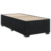 vidaXL Sommier &agrave; lattes de lit avec matelas Noir 100x200 cm Velours