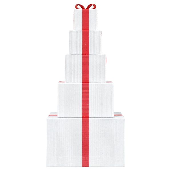 vidaXL Bo&icirc;te-cadeau de d&eacute;coration de No&euml;l 250 LED blanc chaud