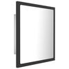 vidaXL Miroir &agrave; LED de salle de bain Gris 40x8,5x37 cm Acrylique