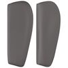 vidaXL T&ecirc;te de lit avec oreilles Gris 163x23x78/88 cm Similicuir