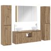 vidaXL Ensemble de mobilier de salle de bain 6 pcs Ch&ecirc;ne artisanal