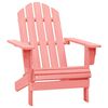 vidaXL Chaise de jardin Adirondack Bois de sapin massif Rose