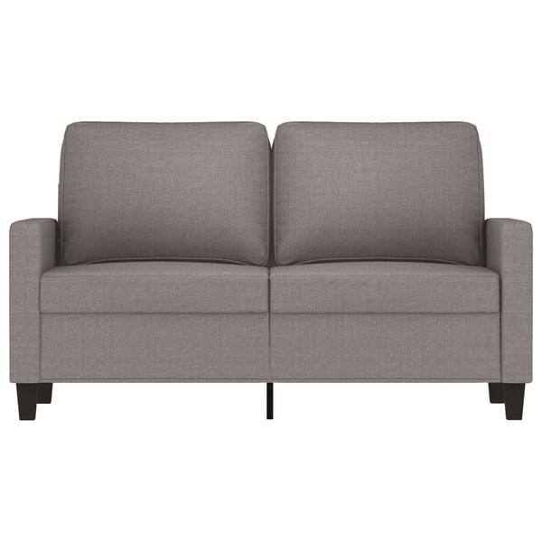 vidaXL Canap&eacute; &agrave; 2 places Taupe 120 cm Tissu
