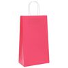 vidaXL Sacs en papier 50 pcs avec poign&eacute;es rose 21x11x36 cm