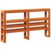 vidaXL Cadre de lit sans matelas cire marron 140x190cm bois pin massif