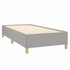 vidaXL Cadre de lit sans matelas gris clair 90x190 cm tissu