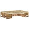 vidaXL Ensemble de canap&eacute;s d'ext&eacute;rieur 9 pc Naturel et Beige
