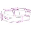 vidaXL Canap&eacute; Bleu Dimensions globales: 245 x 82 x 80 cm (l x P x H)