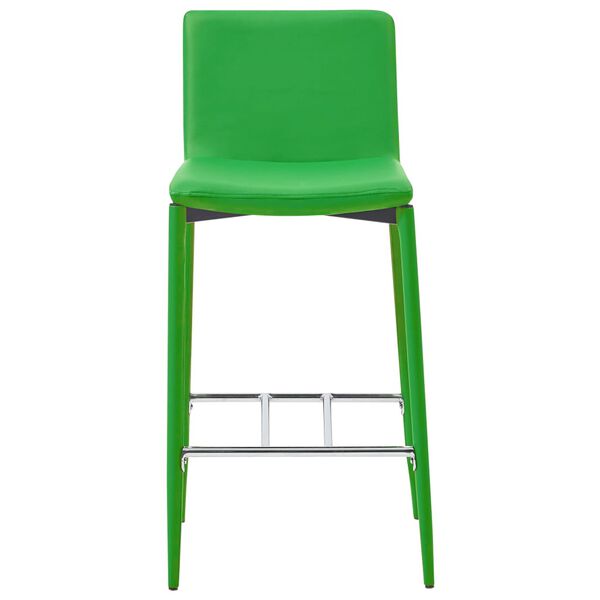 vidaXL Tabourets de bar lot de 2 vert similicuir