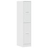 vidaXL Armoire d'apothicaire blanc brillant bois d&rsquo;ing&eacute;nierie