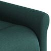 vidaXL Fauteuil inclinable de massage Vert fonc&eacute; Tissu