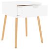 vidaXL Tables de chevet 2 pcs Blanc 40x40x56 cm Bois d'ing&eacute;nierie