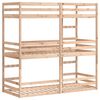 vidaXL Lit superpos&eacute; triple sans matelas 75x190 cm bois de pin massif