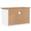vidaXL Meuble TV avec 2 tiroirs BODO marron bois de pin massif