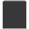 vidaXL Tables de chevet 2 pcs noir 34,5x39x44 cm acier