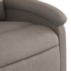vidaXL Fauteuil inclinable de massage Taupe Tissu