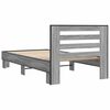 vidaXL Cadre de lit sans matelas sonoma gris 90x200 cm