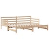 vidaXL Lit de jour avec gigogne et tiroirs sans matelas 90x200 cm