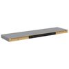 vidaXL &Eacute;tag&egrave;res murales flottantes 2 pcs gris 90x23,5x3,8 cm MDF