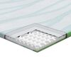 vidaXL Surmatelas Blanc et vert 90 x 200 cm Tissu Jacquard