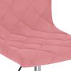 vidaXL Chaise pivotante de salle &agrave; manger Rose Velours