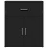 vidaXL Buffet noir 60x31x70 cm bois d'ing&eacute;nierie