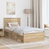 vidaXL Cadre de lit Sonoma 100 x 200 cm Bois d'ing&eacute;nierie