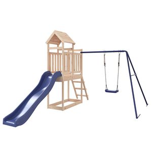 vidaXL Aire de jeux d'ext&eacute;rieur bois de pin massif