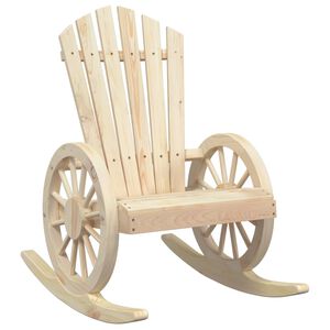 vidaXL Chaise &agrave; bascule Adirondack bois de sapin massif