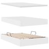 vidaXL Lit avec rangement et matelas Blanc 120 x 190 cm Simili cuir