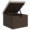 vidaXL Ensemble de canapé de jardin 8 pcs Marron Poly rotin