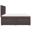 vidaXL Sommier &agrave; lattes de lit avec matelas Marron fonc&eacute; 200x200 cm