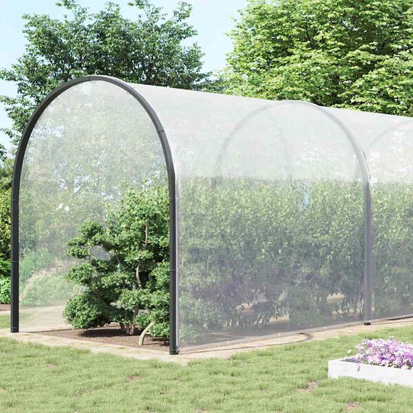 vidaXL B&acirc;che transparente avec &oelig;illets 12x12 m poly&eacute;thyl&egrave;ne