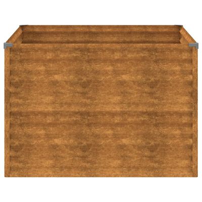 vidaXL Lit surélevé de jardin 100x100x69 cm acier corten