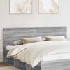 vidaXL T&ecirc;te de lit Gris Sonoma 200 cm Bois d'ing&eacute;nierie