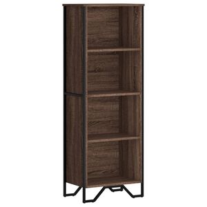 vidaXL Biblioth&egrave;que ch&ecirc;ne marron 50x31x137,5 cm bois d'ing&eacute;nierie
