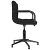 vidaXL Chaise pivotante de salle &agrave; manger Noir Velours