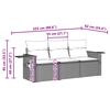 vidaXL Salon de jardin avec coussins 3 pcs gris clair r&eacute;sine tress&eacute;e