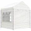 vidaXL Belvédère avec toit blanc 11,15x2,28x2,69 m polyéthylène