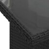 vidaXL Ensemble de canap&eacute; de jardin 9 pcs Noir polyrotin